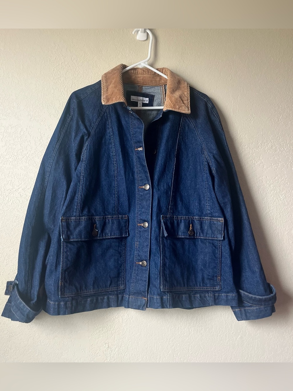 Denim Button Front Barn Style Jacket